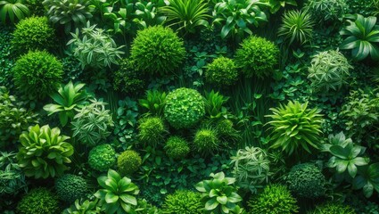 Aufkleber - Gorgeous texture and background of artificial ornamental plants
