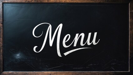 Aufkleber - Black chalkboard featuring word as backdrop. Design mockup