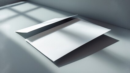 Poster - Blank mockup of A5 template paper