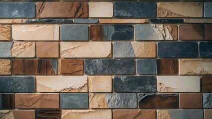 Poster - weathered wall tile texture background