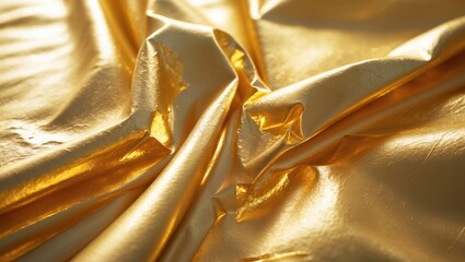 Poster - Golden textured background with foil accents