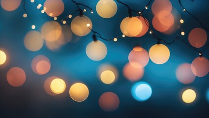 Poster - Christmas illumination bokeh