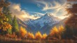 © Rizvan - World Environment Day Theme: Heavenly Autumn Morning with Sunlight and Mountain Scenery