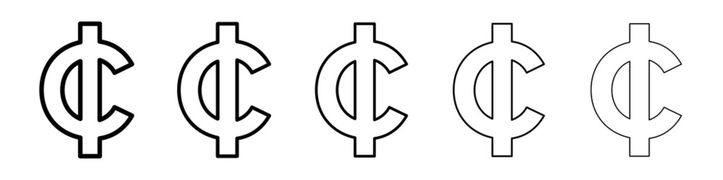 Cedi signs concept. graphic design, logo, Web, UI.