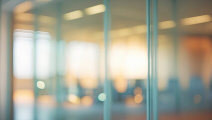 Aufkleber - Contemporary Office backdrop - out of focus and hazy - perfect for presentations.