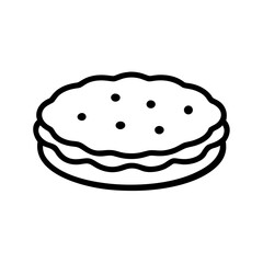 Poster - Cookie Sandwich Icon Representing Dessert Biscuit
