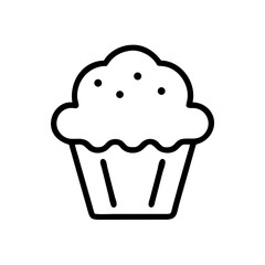 Poster - Cupcake Icon Representing Baked Sweet Treat