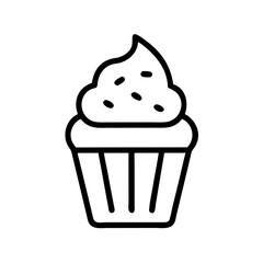 Poster - Cupcake Icon Representing Baked Sweet Treat