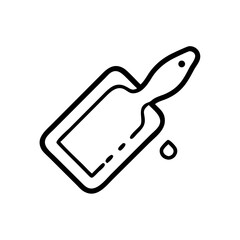 Poster - Cutting Board Icon Representing Food Preparation

