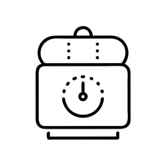 Poster - Kitchen Timer Icon Representing Cooking Countdown and Time Management