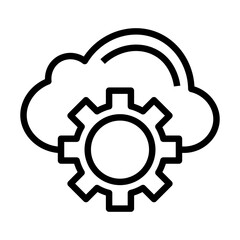 Aufkleber - Cloud Computing vector icon