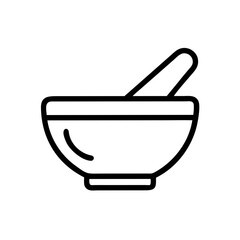 Poster - Mixing Bowl Icon Representing Ingredient Preparation and Cooking Process