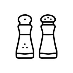 Poster - Salt and Pepper Mills Icon Representing Table Seasoning and Spice Grinding