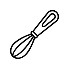 Poster - Whisk Tool Icon Representing Baking Preparation and Mixing Equipment