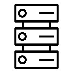 Poster - Server vector icon