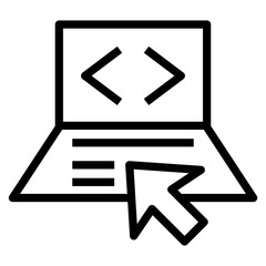 Poster - Code  vector icon