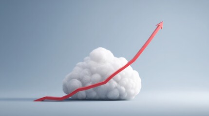 Poster - Cloud native small cap market index icon concept representing startup investment trends and economic growth insights