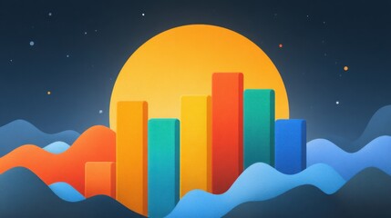Poster - symbolic icon illustrating crypto enabled inflation dampening strategy for economic stability and fi