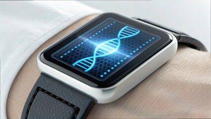 Poster - Futuristic Medical Interface with DNA Scanning Technology on Device