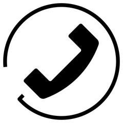 Poster - telephone icon