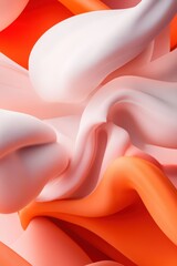 Aufkleber - Abstract swirling patterns in soft coral and peach colors create a dynamic visual experience