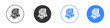© Pop - Contract icon editable flat vector illustration concept.