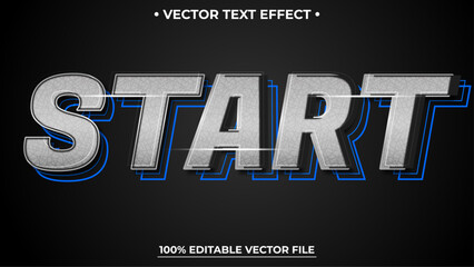 Poster - Modern editable text style effect carbon texture and futuristic style