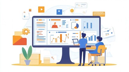 Poster - workflow management tools to monitor task completion, optimize the work process, and keep the team aligned with project goals