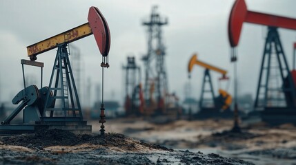 Poster - downward arrow highlights the dramatic drop in oil prices during the crisis.