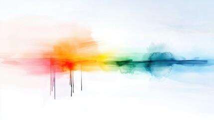Poster - This artwork showcases a vibrant blend of colors, flowing seamlessly to create an abstract design. The composition features soft, smooth transitions and a tranquil atmosphere