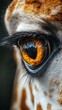 © Georg - Giraffe eye highlighting intricate details and vibrant colors during a sunny afternoon