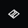 © Ashamoni_design - COJ letter logo design on black background.