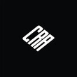 © Ashamoni_design - CRA letter logo design on black background.