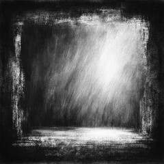 Aufkleber - Abstract Black and White Texture - A Study in Contrast, Gradients, and Textural Detail in a Dark Frame