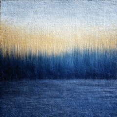 Poster - Abstract Textured Gradient: From Soft Blue to Deep Indigo, A Conceptual Landscape Painting Effect