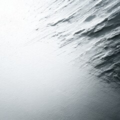 Poster - Striking Monochromatic Abstract: White and Grey Textures Creating Depth and Light in a Dynamic Composition.