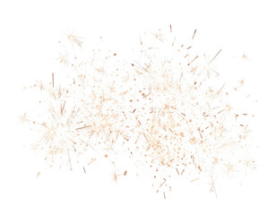 Poster - Abstract shape with splashes of color and texture on a transparent background.