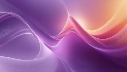 Poster - Elegant and abstract wave background with soft gradient colors and light