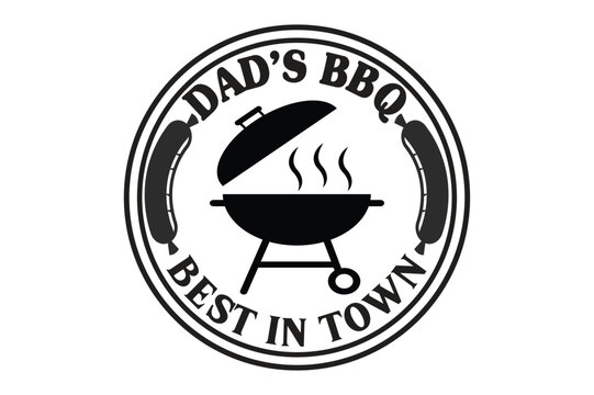 dad’s bbq best in town t-shirt design