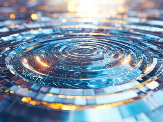 Poster - Rippling water surface serene natural setting high-resolution image calm environment close-up view tranquility concept