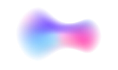 Poster - Soft blue gradient background with pastel mesh elements, blurred circular shapes, and smooth color gradation. 