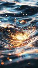 Poster - Swirling water action ocean abstract photography natural environment close-up dynamic movement