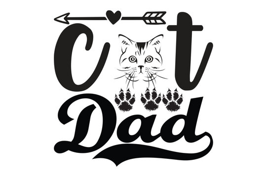 nacho average cat dad t-shirt design