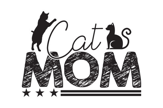 CAT MOM,cat svg design.