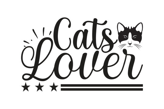 Cats Lover t-shirt design