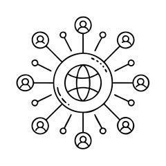 Wall Mural - hub icon icon, hub icon vector illustration-simple illustration of hub icon , perfect for hub icon l