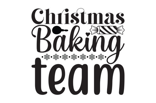 Christmas baking team ,svg design