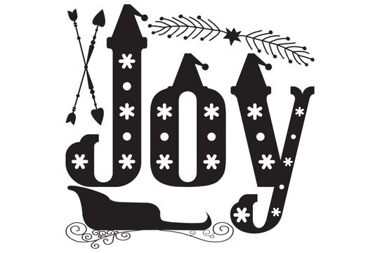Joy, Christmas Winter Door mat svg design