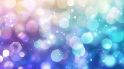 Poster - A blend of blue, purple, and green.
Soft, light colors smoothly mix.
A blurry, holographic background.
