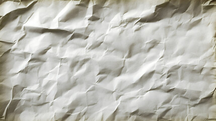 Poster - Detailed closeup shot of crumpled aged parchment paper surface for backgrounds